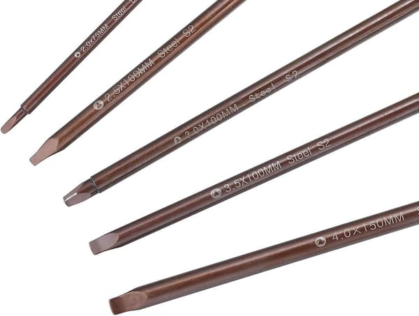 Triangulär skruvmejselset 4mm 3,5mm 3mm 2,5mm 2mm S2 triangulär skruvmejsel stål magnetiskt verktygssats 5 delar