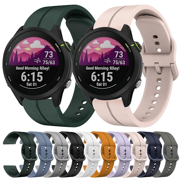 Loop Silikoni Kellonranneke Garmin Forerunner 255 Music -kelloon