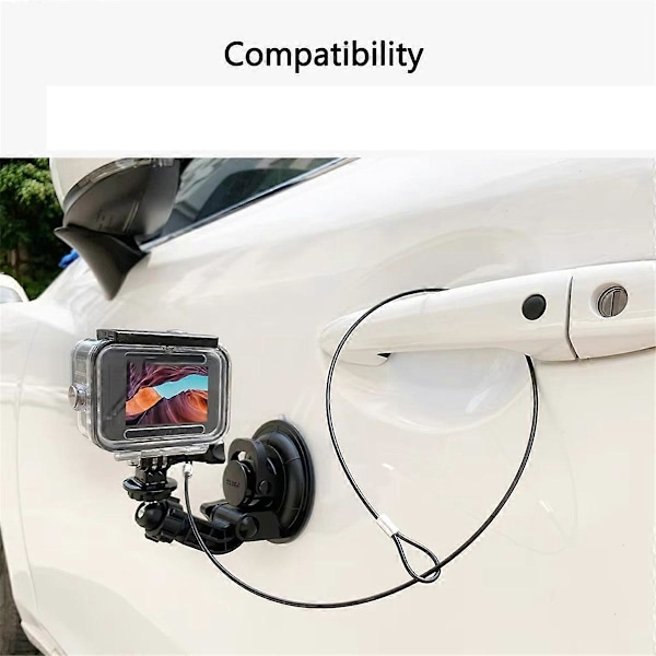 Anti-Lost Wire Rope Sikkerhetsline for GoPro 12 11 10 9 8 SJCAM AKASO Insta360 X4 X3 for DJI Osmo Actio