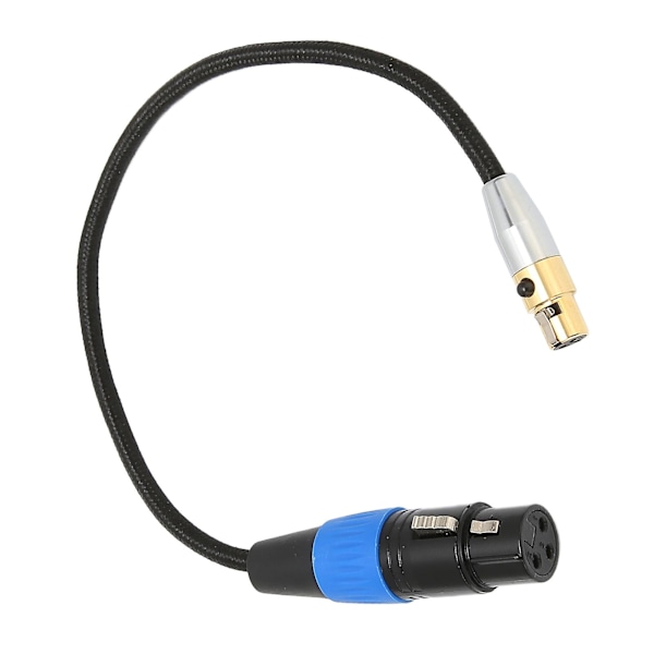 XLR Hona till Mini XLR Hona Ljudkabel Praktisk Stabil 3-Pin XLR Hona till Hona Interconnect Kabel för 4K Kamera