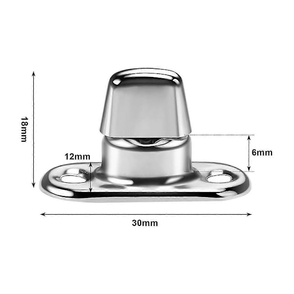 20 Sett Marine Grade Twist Lock Festespenner Svingknapp Øye og Stud, For Lerret Festespenner Svingknapper