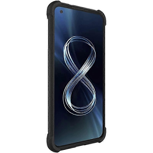 Til Asus Zenfone 8 ZS590KS IMAK Altomfattende Stødsikkert Airbag TPU Cover med Skærmbeskytter