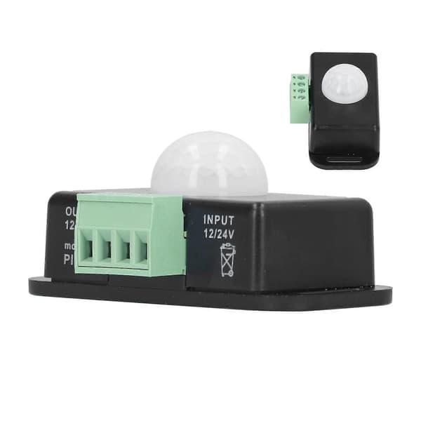 PIR Sensor LED Infrarød Sensor Tidsbryter DC 12?24V for Skap Baderom Korridor