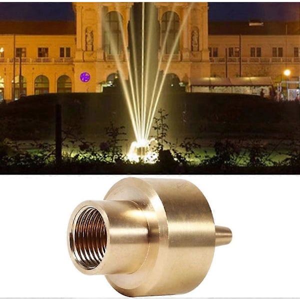 Suihkulähdepumpun suutinsarja vesisuihkupäät suihkulähteen suutin asetettu messinkinen suihkulähteen sprinkleripää lampi allas suihkusuutin kastelu sumutus tarvikkeet (g
