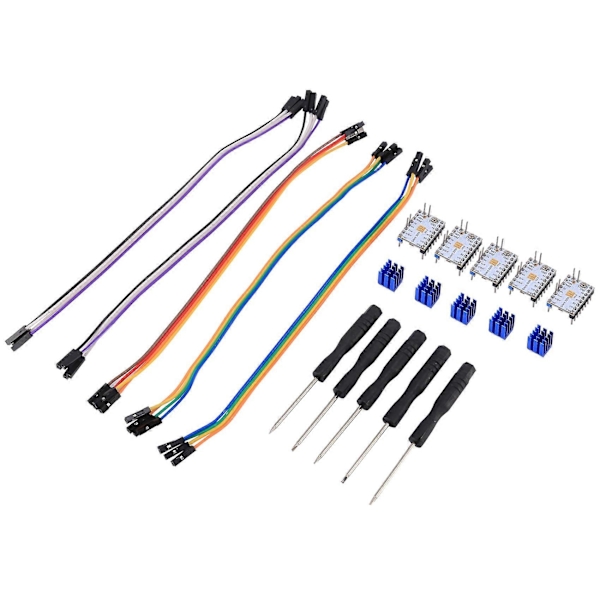 5 stk. TMC2209 V3.0 Driver Stepping Rod Silent Driver 256 Microstep Strøm 2.8A TMC2208