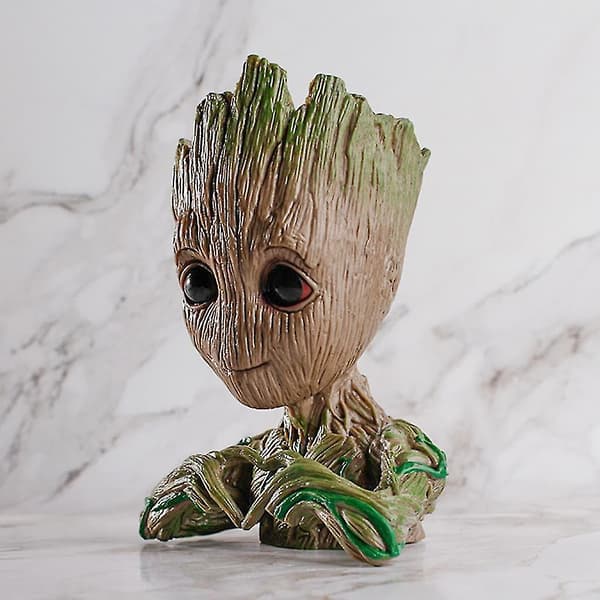 Baby Groot Blomsterpotte - Innovativ Action Figur Til Planter