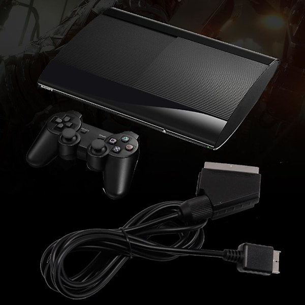Scart Video AV RGB Kabel Ledning for PS1 for PS2 for PS3 PAL NTSC System