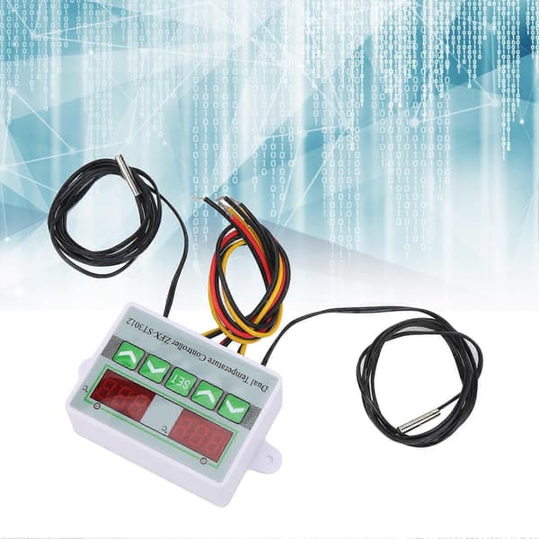 Temperaturregulator Digitalt Display Mikrocomputer Intelligent Kontrol Switch ST3012 12V