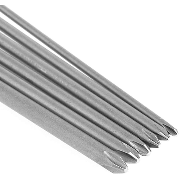6 stk 6,35 mm sekskantfeste magnetisk stjerneskrutrekker Phillips stjernehode magnetisk skrutrekkerbits sett elektroverktøy | Lengde 150 mm