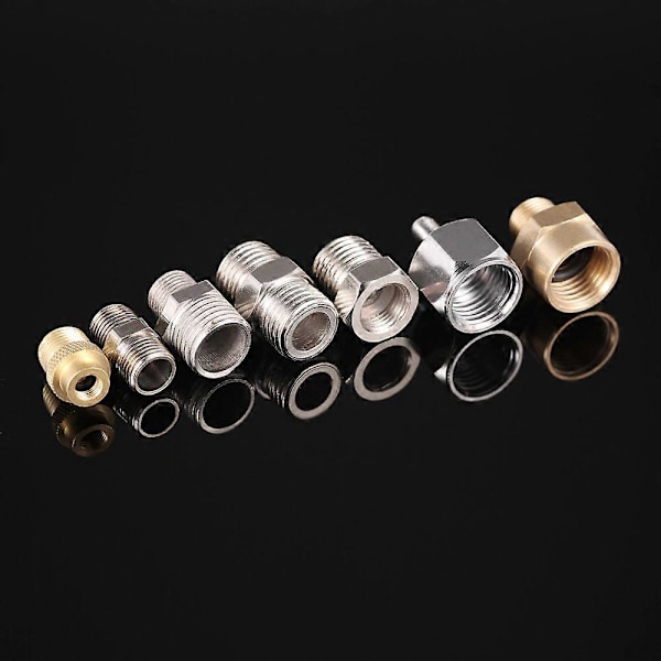7st Airbrush Adapter Kit Anslutningsset För Kompressor & Airbrush Slang 2024THO