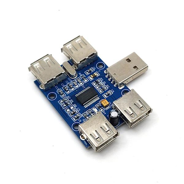 USB-hub Fyra USB-utvidgningskortmodul USB2.0 1 till 4 portar Expander GL850G-chip