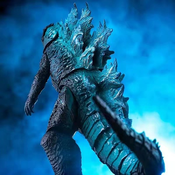 Neca 2024 Godzilla vs Kong: Empire Movie Burning Godzilla Action Figure Leke Godzilla Titan Monster Samlemodell Barn Kreativ Gave Blå