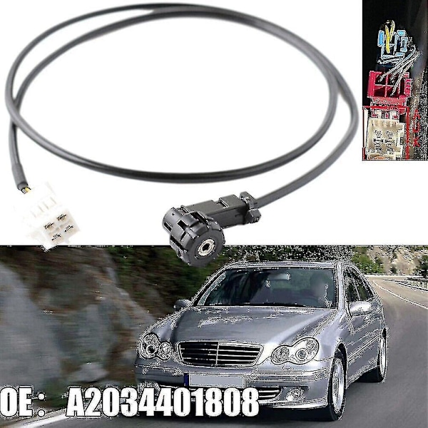 Hjälpkabel för Mercedes C-klass W203 2000-2007 Aux-ingång Radiokabel