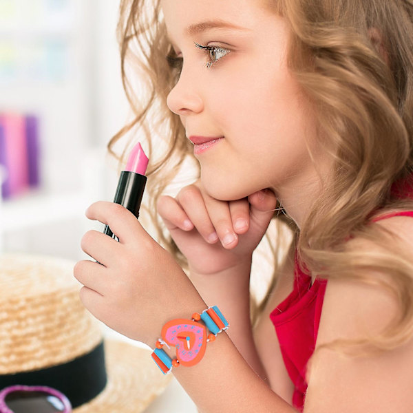 4 st Utbildande Leksaker Flickor Trä Handur Leksak Barn Armbandsur Leksak Barn Armband Elastisk Ur Leksak