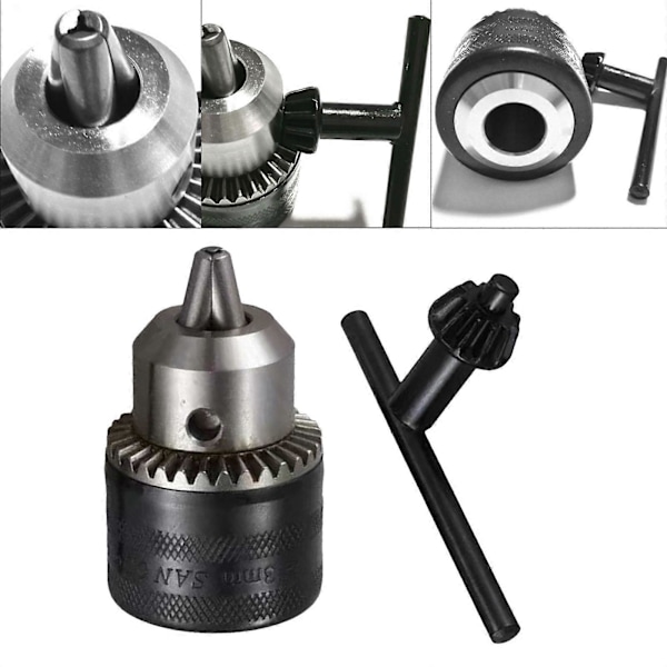 1.5-13mm Borrchuck Borrpresschucknyckel 1/4\" Snabbväxlings Hex Drive