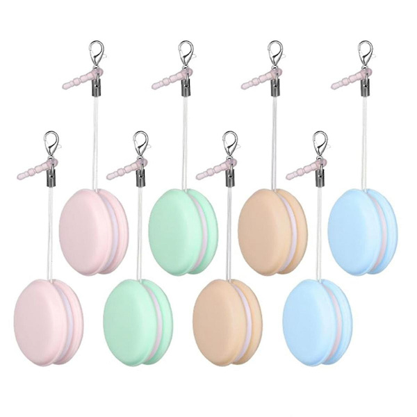 8 KPL Macaron-puhelimen näytönpuhdistin, pyyhin, näytönpuhdistusharja koristeellisella mobiililla P