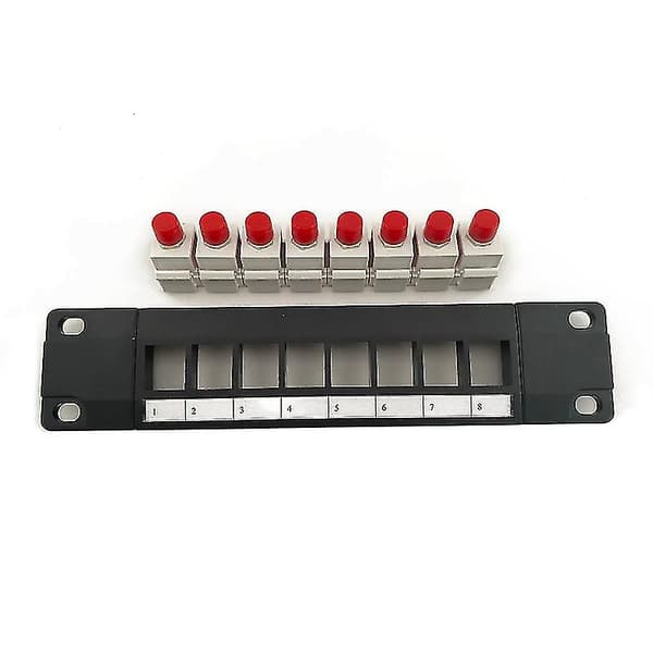 8 Port til FC Vægmonteret Patch Panel 10G Support 1U Netværks Patch Panel UTP 19-tommer