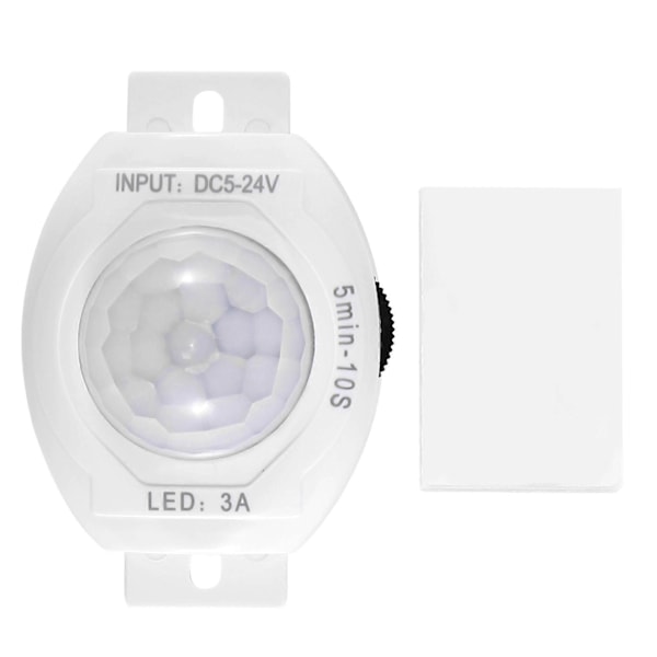 PIR Infrarød Bevægelsessensor Detektor DC5-24V Auto Tænd Sluk Timer Kontakt Hjem LED Lys Krop PIR Bevægelse