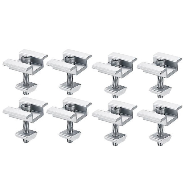 8Pack aurinkopaneelin asennuskiinnikkeet, aurinkopaneelin päätykiinnikkeet, keskikiinnikkeet, PV-aurinkopaneelille