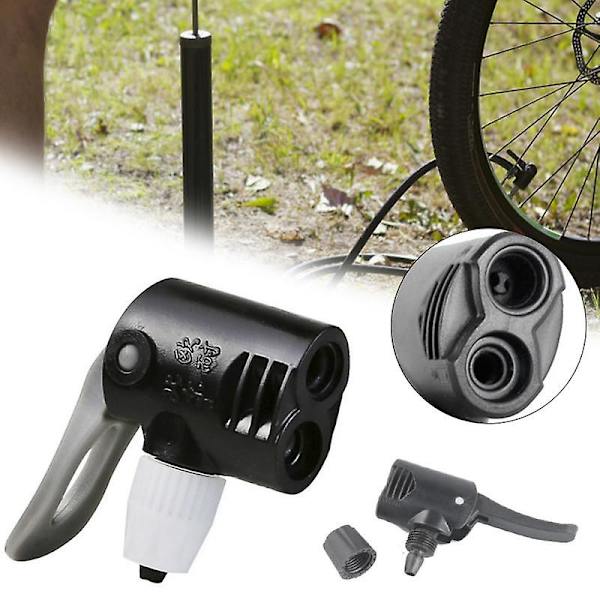 Sykkelpumpe Adapterventil Sykkelpumpe Dyse Slangeadapter Dobbelthode Pumpedeler Luftpumpe