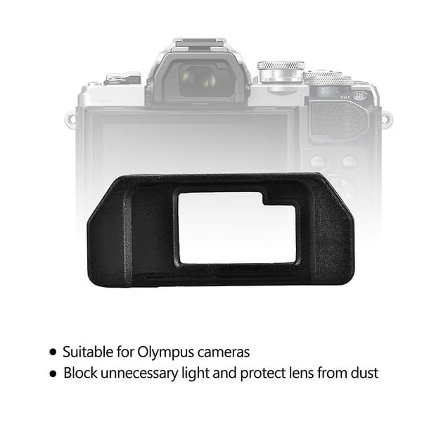 Olympus EM5 & EM10 Plastik Kamera Øjenkop Tilbehørslinse - Sort