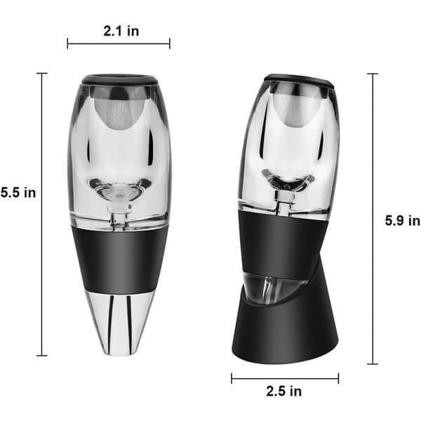 Magic Decanter Vinkaraffel Vinlufter Karaffel med Vinfilter, Gaveæske 7*6*16cm