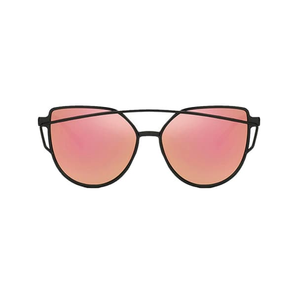 Retro solbriller sort pink glas