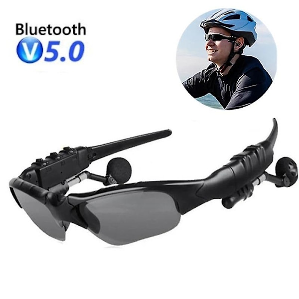 Miesten ulkoilupyöräilylasit Maastopyöräilylasit Polkupyörän Bluetooth-aurinkolasit Handsfree-ajolasit Polarisoidut lasit Langaton kuuloke mikrofonilla