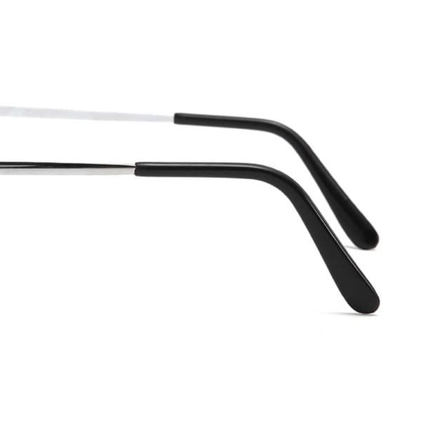 Simple Reading Glasses with Metal Frame [Choose Strength] Silver