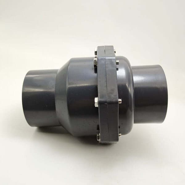 PVC kontraventil med dobbeltforbindelse til metrisk trykrør (DN20 x 25 mm)