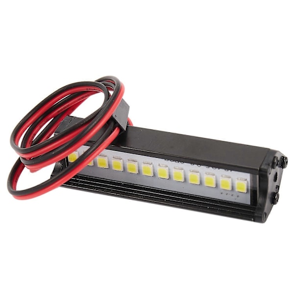 1 stk. RC 12 LED Lys Bar Metall Taklampe for SCX10 KM2 CC01 RC4WD D90 90046 90047 RC Crawlere, 50 mm/2024THO