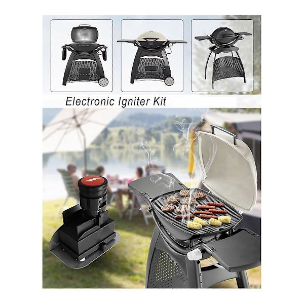 63788 Tändarsats för Weber Q320 2008 & Q3200 2014 Serien Gasolgrillar 80452 60092 Tryckknappständning