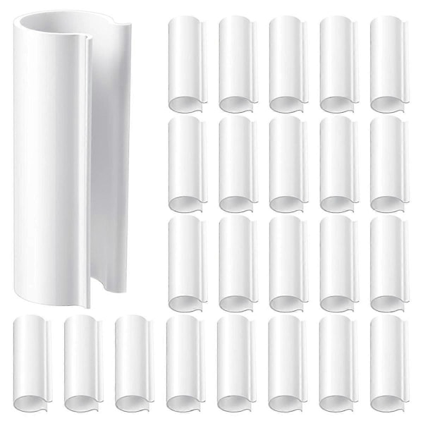 32 Stycken Snäppklämmor för PVC-rör Växthus, Radskydd, Poolskyddsklämmor, Skydd, Fågelskydd (för 1/2 tums PVC-rör)