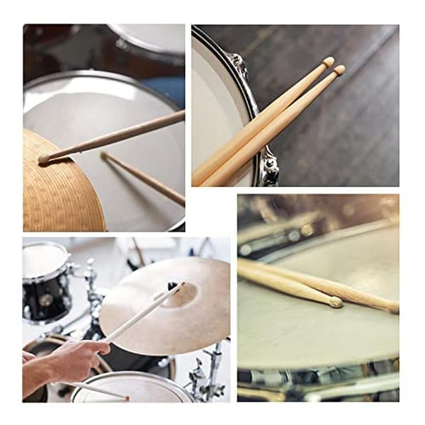 Drumsticks, 5A Classic Maple Tip Drumsticks, Suitable for Students and Beginners, Percussion Instrument Accessories (40cm).