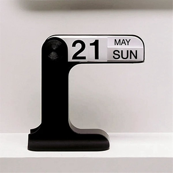 Vändbar Kalender Rotationsbar Skrivbords Kalender Konst Hantverk Prydnader Heminredning Tillbehör för Livet