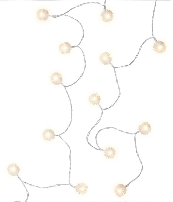 20 LED lyskæde \"Snebold\"