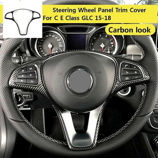 Ratpanel Cover Trim til W213 W205 X253 C E GLC 2014-2017 (Kulfibertekstur)