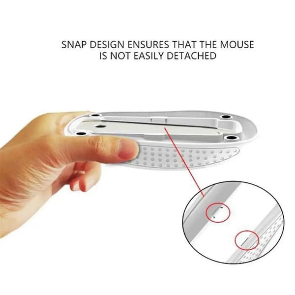 Passar för Mouse Dock Mouse 2:a och 3:e generationen Ergonomisk bas Trådlös laddningsdyna - Svart