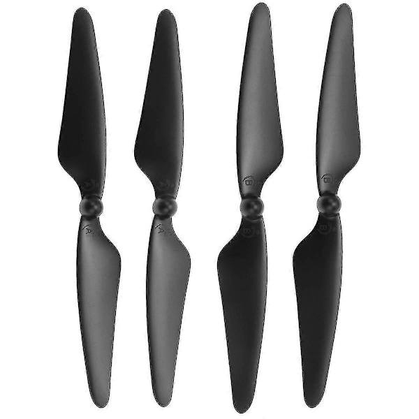 4 stk. kompatible med Hubsan H501s X4 Rc Quadcopter Propellerblade 2cw/2ccw, Sort-C8 Walkbee SZRH A-F