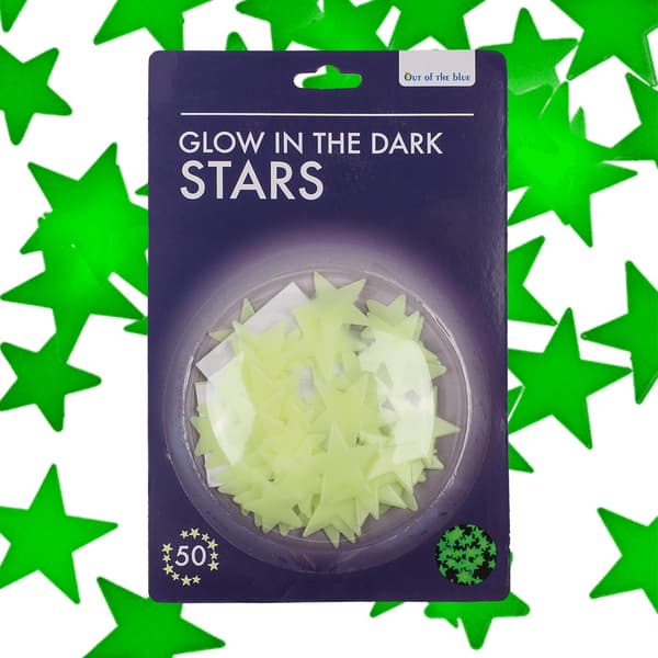 50-pack - Luminous Stars - Wall Decal - Ceiling Decal