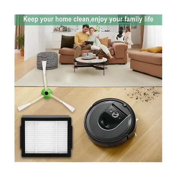 Hepa Kompatible Sidebørste Kompatibel Med Irobot Roomba E5 E6 E7 I3 I4 I5 I7 Støvsuger Tilbehør