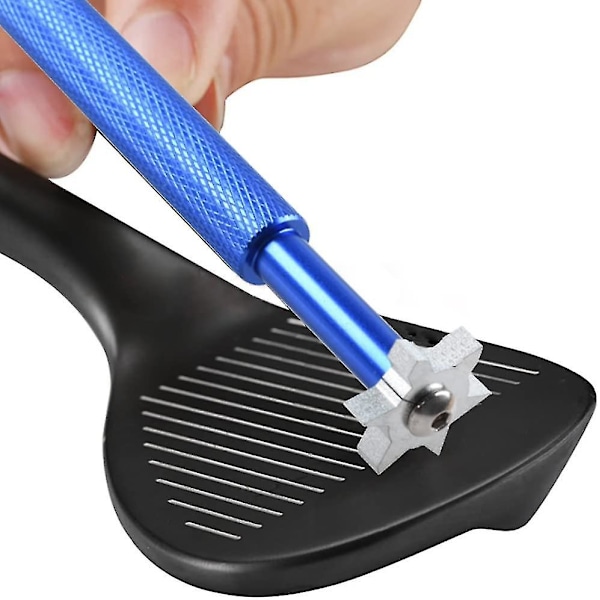 Golfmailan urien teroitin Golfmailan puhdistaja Golf-lisävaruste useimmille raudoille Pitching Sand Lob Gap (1 kpl, sininen)