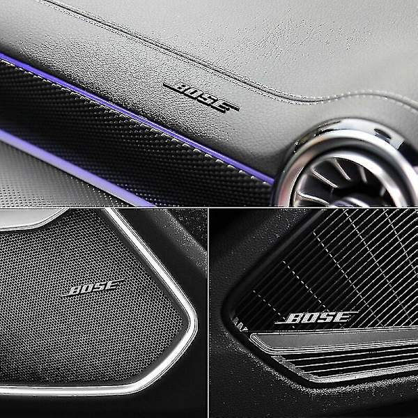 4 stk. Bil 3D Metall Aluminium Lyd Dekor Emblem Klistremerker for Bose Universal Biltilbehør
