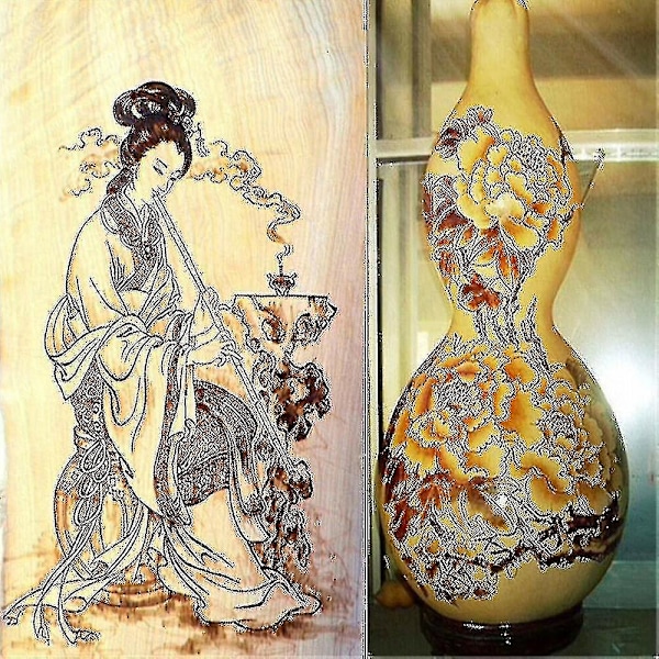 Belita Amy Puunpolttaja Säädettävä Lämpötila Digitaalinen Näyttö Pyrografia Kaksi Kynää Polttava Kone Go