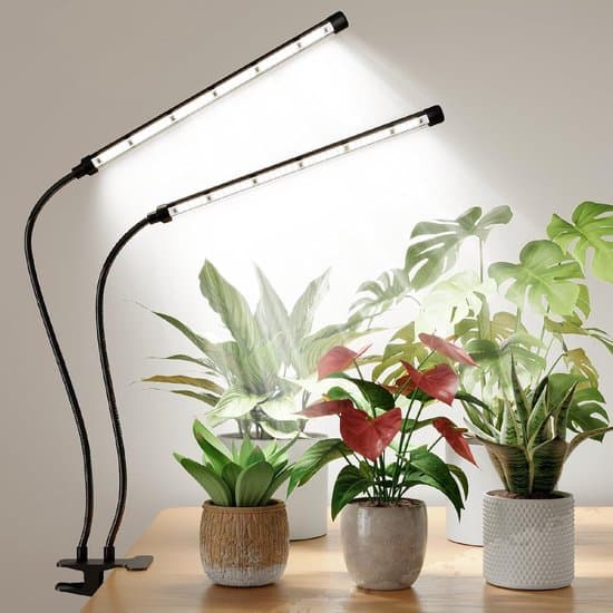 LED Grow Lights - Plant Lighting - Full Spectrum - Height Adjustable - White