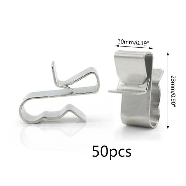 50 st 2x4mm Solcells-PV-Kabelklämma för montering av system
