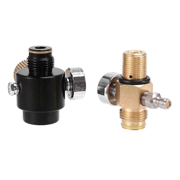 PCP Lufttank Cylinder Regulator Justerbart Tryck 0-2800Psi & Tank Pin Ventil 300Bar M18X1.5