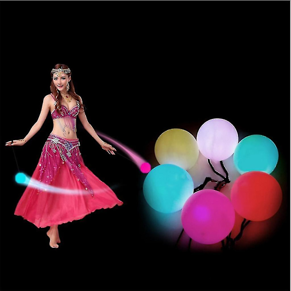 Noctilucent Poi Led Moniväriset Valo Poi Firetoys Taskun kanssa