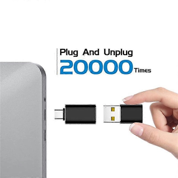 4-pakning USB C til USB-adapter & USB til USB C-adapter for /PC////Laptop//CarPlay