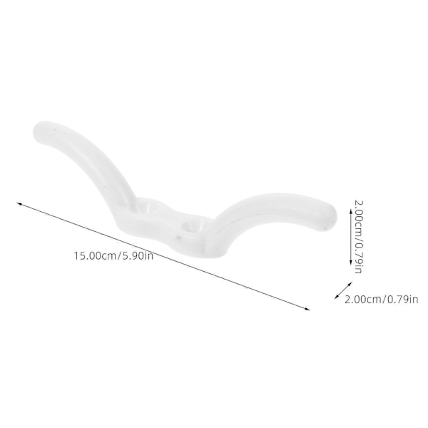 2 stk. Flagstang Monteringsklampe Krog Justerbar Flagstang Klampe Flagstang Klampe Krog Base